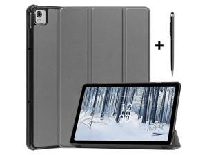 Case for Nokia T21 Case 104 Inch 2022 Trifold Slim Smart Stand Cover Hard Shell for Nokia T21 104 Tablet 2022 Release with Universal Stylus Pen Gray