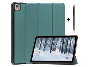 Case for Nokia T21 Case 104 Inch 2022 Trifold Slim Smart Stand Cover Hard Shell for Nokia T21 104 Tablet 2022 Release with Universal Stylus Pen Dark Green