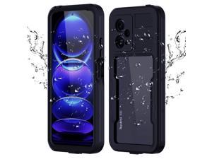 Waterproof Case for Xiaomi Redmi Note 12 5G IP68 Waterproof 360 Degree Full Body Protection Protective Case Shockproof Heavy Duty Cover with Builtin Screen Protector