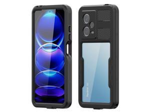 Waterproof Case for Xiaomi Redmi Note 12 Pro 5GPOCO X5 Pro 5G IP68 Waterproof 360 Degree Full Body Protection Protective Case Shockproof Heavy Duty Cover with Builtin Screen Protector
