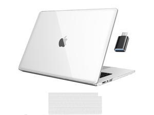 For MacBook Air 15 inch Case 2023 Release A2941 M2 Chip with Liquid Retina Display Touch IDUltra Thin Laptop Plastic Hard Shell Case with Keyboard Skin  Type C Adapter 1 Pack Crystal Clear