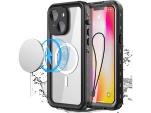 for iPhone 14 Plus Case Waterproof with Screen Protector Compatible with Magsafe Magnetic Protective Phone Case Water Proof Mag Safe Magnet Shockproof Cover Clear Back Cover