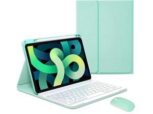 Keyboard Case with Wireless Mouse Combo for Xiaomi Pad 6  Pad 6 Pro 11 Inch 2023 Smart Folio Cover with Magnetic Detachable Wireless Keyboard and Mice Mint Green
