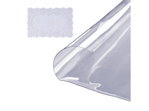 Clear Table Cover Protector, 48 inch/1230 mm Round Table Cover, 1.5 mm Thick PVC Plastic Tablecloth, Waterproof Desktop Protector for Writing Desk, Coffee Table, Dining Room Table