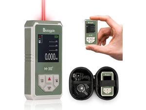 Magpie Pocket Laser Distance Measure M-30+ 98ft/30M. Rechargeable Mini Laser Tape Meter, Compact Laser Distance Meter Digital Tape, Green