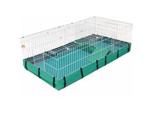 MidWest Homes For Pets Guinea Habitat Plus with 8 sq. ft. Living Area, Ramp & Divider