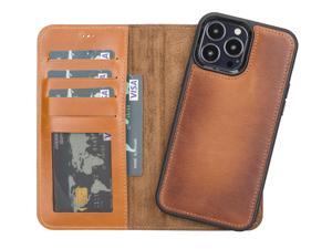 Chestnut Brown iPhone 13 Pro MAX Detachable Card Holder Wallet Case