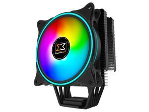 XIGMATEK Windpower WP1266 CPU Air Cooler / 6 Copper Heat-Pipes Direct Touch Technology / PWM 12cm Rainbow RGB Fan / High Performance Aluminum Heat Sink