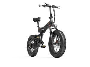 Bezior Electric Bike XF200 for Adults, Foldable 20" x 4.0 Fat Tire Electric Bicycle, 1000w Motor 48V 15Ah Removable Lithium Battery, 25MPH Snow Beach Mountain E-Bike Shimano 7-Speed Gear Ebikes