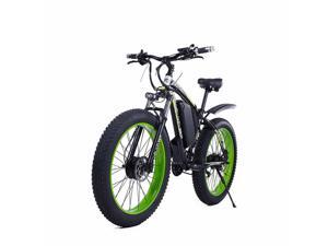 GOGOBEST Electric Bike GF700 Electric Mountain Bike 1000W 26" Fat Tires Commuter Ebike, Adults Electric Bicycle, Shimano 21 Speed, Suspension Fork Hydraulic Brakes Green