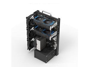ALAMENGDA Open Computer Case,Two-way Server ATX Motherboard ...