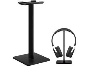 5 Core Headphone Stand Headset Holder with Aluminum Supporting Bar Flexible ABS Solid Base for All Headphones Size HD STND (Black)
