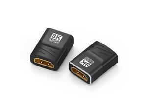 HDMI Coupler Female to Female 2 Pack 8K HDMI Adapter AUBEAMTO HDMI Connector 3D HDMI 21 Extender Compatible with HDTV Roku TV Stick Chromecast Nintendo Switch Xbox One Playstation PS4 Laptop PC