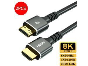 2Pack 66FT 8k 60Hz HDMI HD Cable Version 21 48Gbps 4K 120Hz For PS345 TV PC Monitor Connecting Cable HDMI Cable HD Data Cable 66 ft