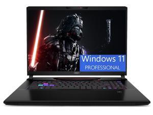 MSI Raider GE78 HX 17 Laptop 17QHD 2560 x 1600 240Hz Intel Core i913980HX 24 Cores Processor NVIDIA GeForce RTX 4070 8GB GDDR6 32GB DDR5 1TB PCIe SSD Backlit Keyboard Windows 11 Pro