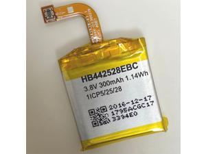 Fit for Huawei Gen 1 1st Smart Watch Rechargeable Lithium Polymer Li-Po Battery 300mAh HB442528EBC