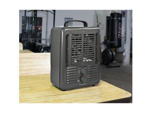 Comfort Zone 1,500-Watt Milk house Style Fan Electric Portable Heater, Grey