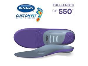 Dr. Scholl's Custom Fit 550 Orthotics Full Length Inserts for Foot Knee & Low Back Pain Relief, 1 pr