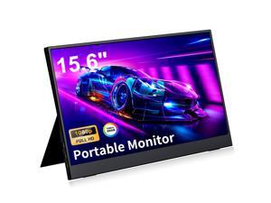 Portable Monitor 15.6 Inch IPS Full HD 1080P Screen with Speaker, Second Dual Computer Display External Travel Monitor Compatible with Laptop PC, Includes Smart Cover