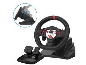 DOYO PS4 Gaming Racing Steering Wheels with Pedals and paddle Shifters for PC 180 Volante PC Plug and Play with Height and Tilt Adjustable for Playstation 3 SwitchAndroid