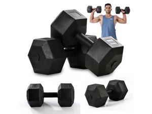 Dumbbell sets, Best gift for man, 22 pound dumbbells set of 2, weights set for home gym with comfortable handle (Total 44lbs, 22lbs each,Black)
