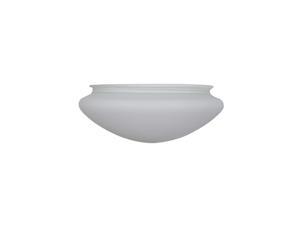 Hugger 52 in. Brushed Nickel Ceiling Fan Opal Frosted Replacement Glass