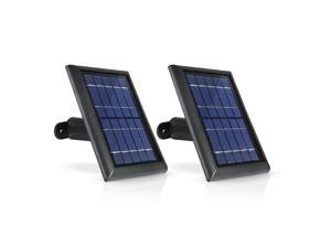Solar Panel Compatible with Arlo Ultra/Ultra 2, Pro 3/Pro 4 and Arlo Floodlight Only with 13 ft. Cable (2-Pack, Black)