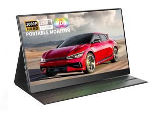 156 inch Portable Monitor IPS FHD 1080P HDR monitor Portable Laptop with HDMI USB C Gaming Monitor Eye Care Computer second Display dual speakers black for Laptop PC Phone PS4 Xbox