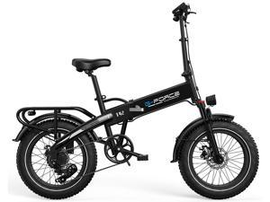 Gforce Electric Bike 750W Motor Folding Ebike for Adults 48V 13AH Removable Battery 20x40Fat Tire Shimano 7Speed Hydraulic Disc Brakes Adustable Suspension