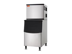WESTLAKE Commercial Ice Machine Real 500lbs Capacity Full Cube NSF Certificated 270lbs 
 Storage Stainless Steel Ice Maker Auto Operation Including Scoop &Water Filter For Restaurant ,Bar,Coffee Shop