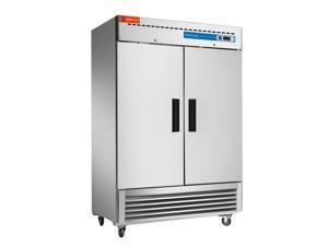 WESTLAKE WKR-49B 54"W Commercial Refrigerator 2 Door 2 Section Stainless Steel Reach-in Upright Fan Cooling Cooler For Restaurant,Bar,Catering, Residential 49 Cubic.ft (Commercial Kitchen Equipment)