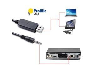 Bettconn Prolific USB RS232 Serial to 35mm Audio Jack Update Upgrade Flash Cable for GTMedia V7 V8 V8X Satellite IPTV Reciever Decoder