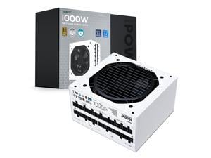 Vetroo 1000W White Power Supply ATX 3.1 Ready Dual PCIe 5.1, 80 Plus Gold Full Modular, Compact Size, Eco Mode with 120mm FDB Fan, 10 Year Warranty, for Gaming PC and More