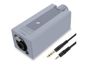 Donner EM1 Rechargeable Portable Personal in-Ear Monitor Amplifier Analog Headphone Amplifier Stereo Headphone Earphone Amp Volume Control Audio Booster with XLR and TRS Input 3.5mm Output Jack