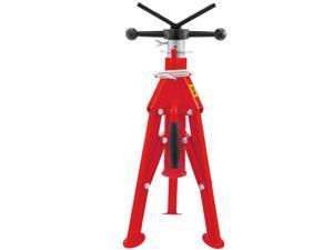 Head Pipe Stand 1/8"-12" Capacity,Adjustable Height 20"-37",Pipe Jack Stands 2500 lb. Load Capacity,Portable Folding Pipe Stands, Carbon Steel Body More Durable