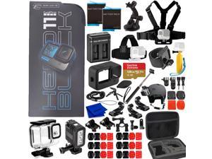 GoPro HERO11 (Hero 11) Black - Waterproof Action Camera with 5.3K Ultra HD Video, 27MP Photos, 1/1.9" Image Sensor, Live Streaming, Webcam + 50 Piece Bundle with 128GB SD Card, 2 Extra Batteries