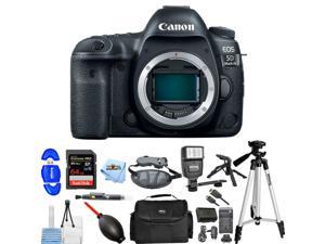 Canon EOS 5D Mark IV 4K DSLR Camera Body Only 1483C002 Pro 64GB Flash Bundle