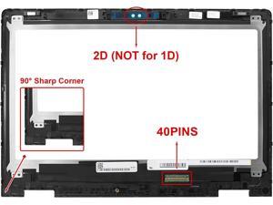 133 LCD Replacement for Dell Inspiron 13 5368 i5368 5378 i5378 5379 i5379 CD3Q3C2 B133HAB010 NV133FHMA11 Touch Screen FullHD LED Display Assembly with Bezel 2D Webcam Holes 40 pin