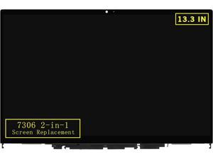 133 Screen Replacement for Dell Inspiron 13 7306 2in1 P124G002 P125G002 FullHD 1080P LCD Display Touch Screen Digitizer Assembly Bezel with Touch Control Board 1920x108030Pin Connector