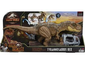 Jurassic World Stomp 'N Escape Tyrannosaurus Rex Camp Cretaceous Dinosaur Toy For 4 Year Olds & Up