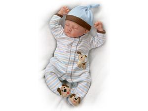 The AshtonDrake Galleries Sweet Dreams Danny So Truly Real Lifelike  Realistic Weighted Newborn Baby Boy Doll by Linda Murray 19inches