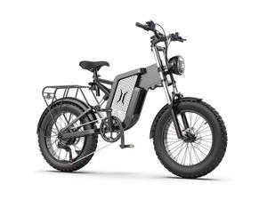 EKX X20 Electric Bike Mountain Moped Ebike 20 Inch Fat Tire 2000W...