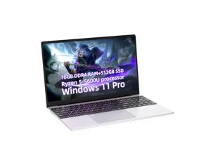 JUSTTHINK 156 Windows 11 pro Laptop 1080P FHD Display AMD Ryzen 5 5600U Processor 16GB DDR4 RAM512GB SSD Laptop Computers with Full Size Backlit Keyboard with Finger 245G WiFiBluetooth 42