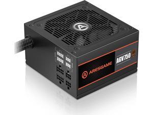 ARESGAME AGV Series 750W Power Supply, 80 Plus Bronze Certified, Semi Modular Power Supply,