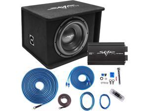 Skar Audio Single 12" Complete 1,200 Watt SDR Series Subwoofer Bass Package - Includes Loaded Enclosure with Amplifier