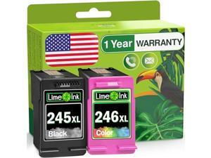 Limeink Remanufactured Ink Cartridges Replacement for Canon Ink Cartridges 245 and 246 245xl 246xl for Canon Pixma MG2522 Ink mx490 Printer Ink for Canon 245 246 XL ts3322 243 and 244 PG 245 Ink 2 Pk