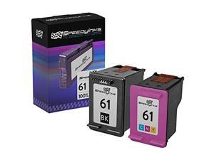 Speedy Inks Remanufactured Ink Cartridge Replacement for HP 61 1 Black  1 Color 2Pack