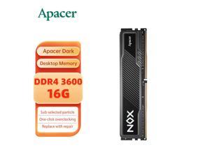 Apacer Dark ram 16GB 288-Pin DDR4 ram 3600 (PC4 28800)Desktop Memory Apacer dark vest 8G 16G DDR4 3200 3600 desktop computer high frequency memory strip dark vest