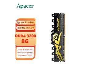 Apacer Panther ram 8GB 288-Pin DDR4 ram 3200(PC4 25600)Desktop Memory Apacer Panther DDR4 8G 16G 2666 3200 3600 desktop computer memory strip Panther 3200 vest strip