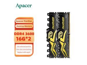 Apacer Panther ram 32GB (2 x 16GB) 288-Pin DDR4 ram 3600 (PC4 28800)Desktop Memory Apacer Panther DDR4 8G 16G 2666 3200 3600 desktop computer memory strip Panther 3600 vest strip